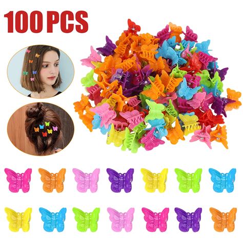 promotional discounts girls ladies 6 pack butterfly hair clips clamps claws black colour high