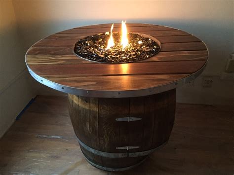 Wine Barrel Fire Pit Table Turn A Wine Barrel Into A Fire Pit Table