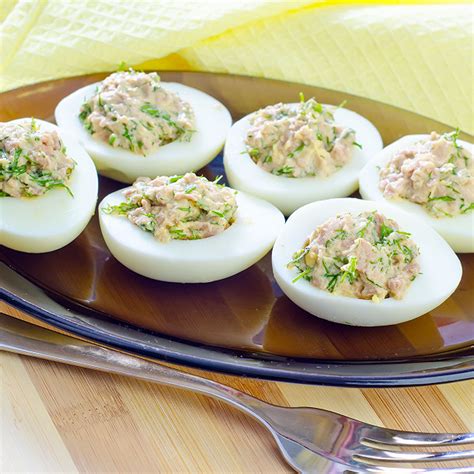 Recette Œufs durs farcis thon -mayo facile rapide
