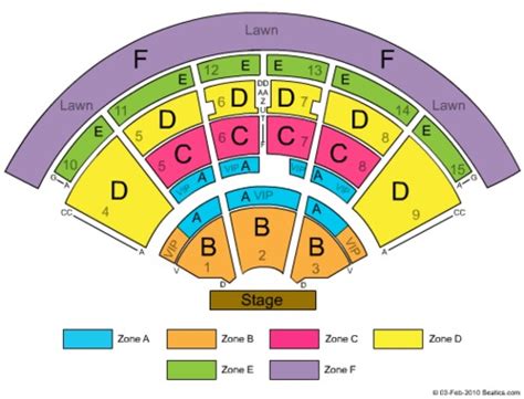 Pnc Music Pavilion Seating Chart With Seat Numbers Elcho Table