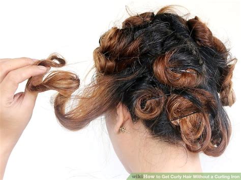 You may want to curl the end of the strand separately to create a finished look. 4 Ways to Get Curly Hair Without a Curling Iron - wikiHow