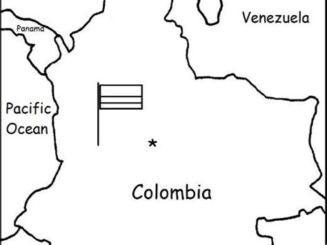 Colombia Printable Handouts With Map And Flag By Tspeelman Teaching