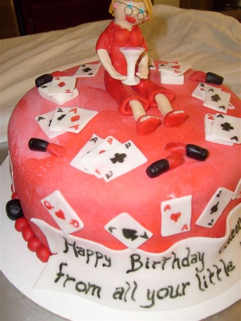 A colorful greeting card template for a birthday. Playing Card, Poker, Casino Theme Cakes and Cupcakes ...