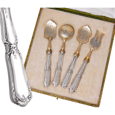 Boxed French Sterling Silver 4pc Hors d'Oeuvre Serving Set | Antique silver, Silver, Sterling silver