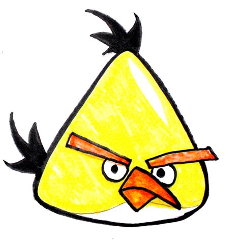 How To Draw An Angry Bird Yellow Bird Hubpages
