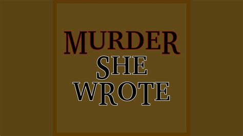 Murder She Wrote Theme Single Youtube