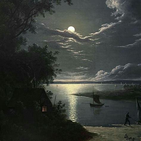 Saved By Seeraar Perezhil Moonlight Painting Landscape Beautiful Moon
