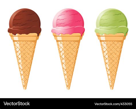 Ice Cream Cone Vector Illustration