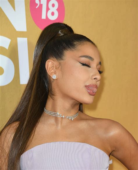 Ariana Grande Thinks Her Lavender Minidress Looks Like A Loofah And We