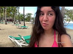 Crazy Girl Pissing On A Public Beach Right In Her Panties Wetted Her