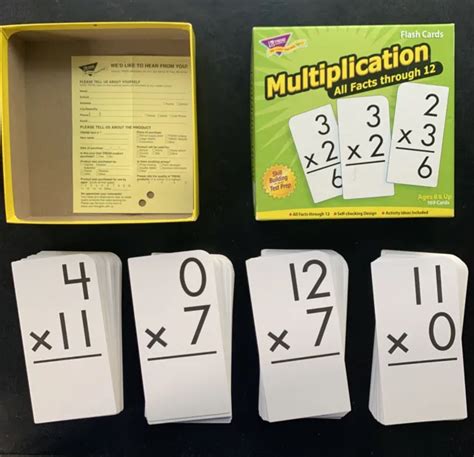 Multiplication 0 12 Flash Cards All Facts Skill Drill Trend