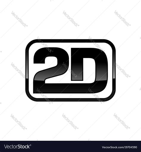 2d Framed Logo Mark Design Royalty Free Vector Image