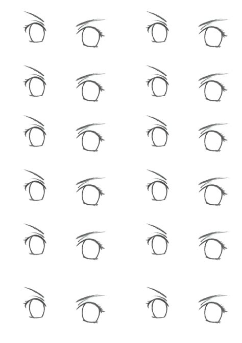 Manga Eyes Template Dibujos De Ojos Ojos Anime Dibujar Ojos De Anime
