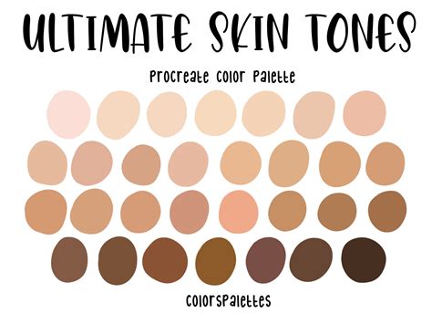 Procreate Skin Tones Color Palette Bundle Lupon Gov Ph