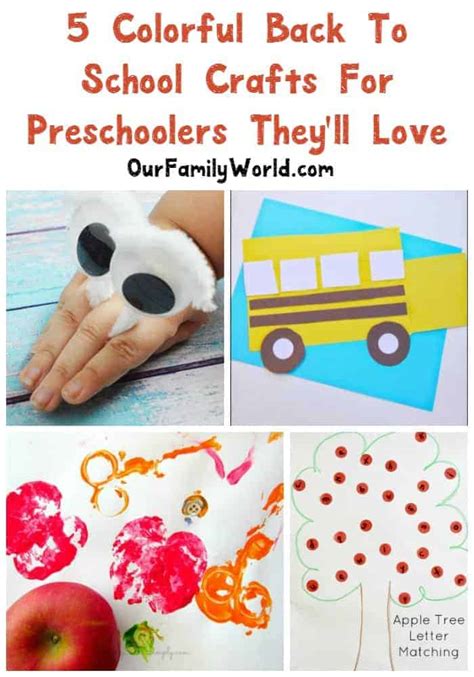 5 Creative Back To School Crafts For Preschoolers Theyll Love In Sep