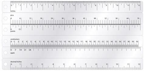 Printable Architectural Scale Ruler Template Business Psd Excel