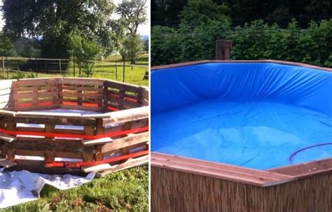 Swimming Pool Made Out Of 10 Pallets Diy
