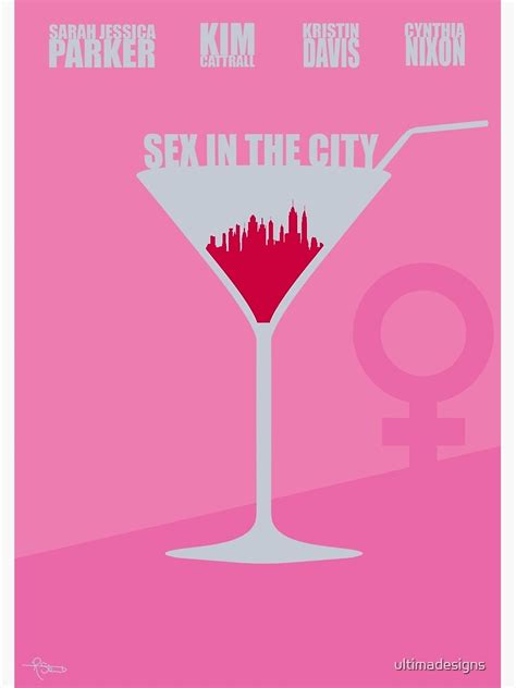 Sex In The City Minimalist Poster Photographic Print By Ultimadesigns Redbubble