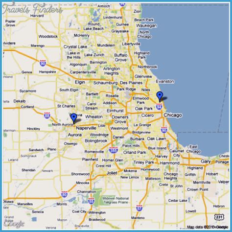 Chicago Metro Map Travelsfinderscom