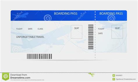 Flugticket vorlage zum bearbeiten kostenlos: Flugticket Vorlage Geschenk Gut Boarding Pass Ticket with Plane Airplane Stock Vector ...