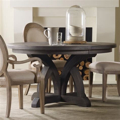 (1,719) £299.90 free uk delivery. Hooker Corsica Round Extendable Dining Table in Dark Wood ...