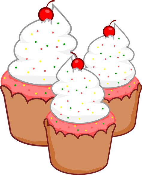 Cupcake Clipart Free Realistic Cupcake Clipart Png Pi
