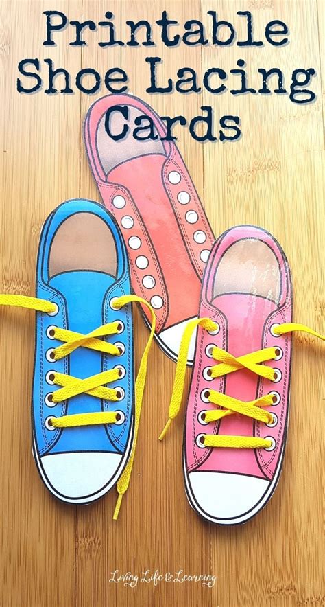 Printable Shoe Lacing Cards Shoe Laces Lacing Cards Learn To Tie Shoes