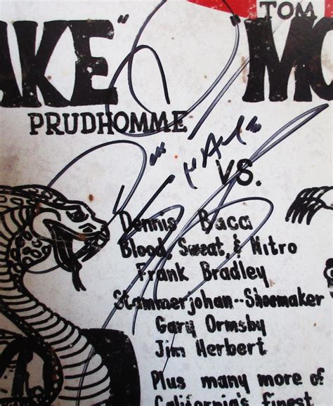Don Prudhomme Snake Pit Autographed Metal Sign American Collectibles