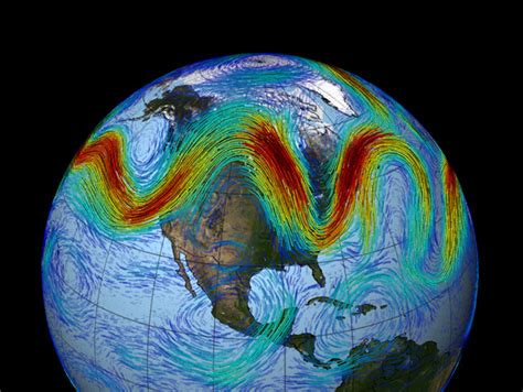 The jet stream flows high overhead and causes changes in the wind and pressure at that level. Polar Warming Makes the Jet Stream Stable, Not Wavy or ...