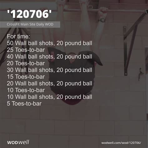 120706 Workout Crossfit Main Site Daily Wod Wodwell