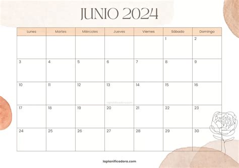 Calendarios Junio Para Imprimir