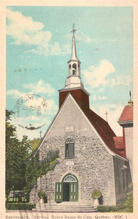 vintage postcard 1956 sanctuare shrine notre dame du cap quebec canada canada quebec other