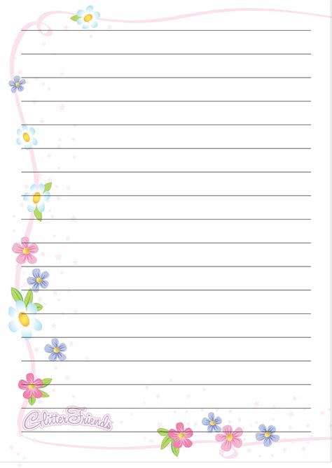 Cute Lined Paper To Print And Download Other Lines Templates Lined