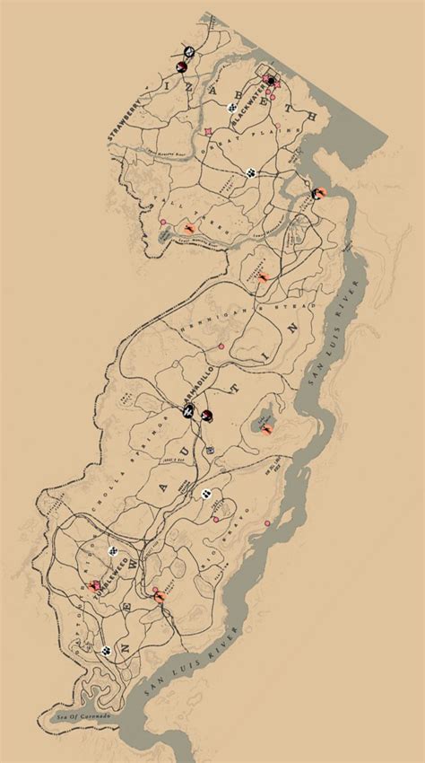 If you scared him off or killed him, he will not be there. This part of the Red Dead Redemption 2 map looks like NJ ...