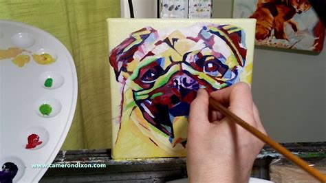 2017 04 Original Time Lapse Painting Pop Art Pug Full By