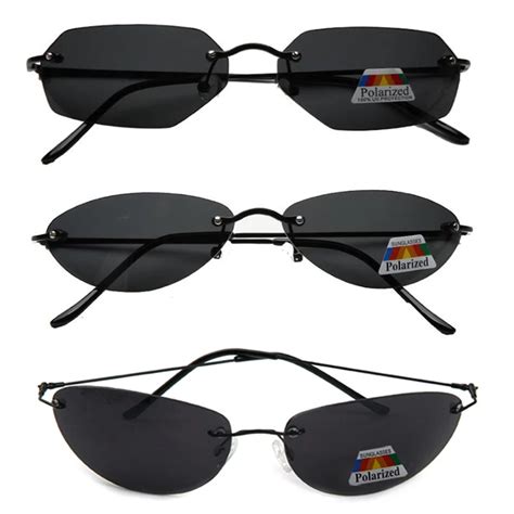 3mix Matrix Neo Style Polarized Sunglasses Ultralight Rimless Men Driving Brand Design Sun