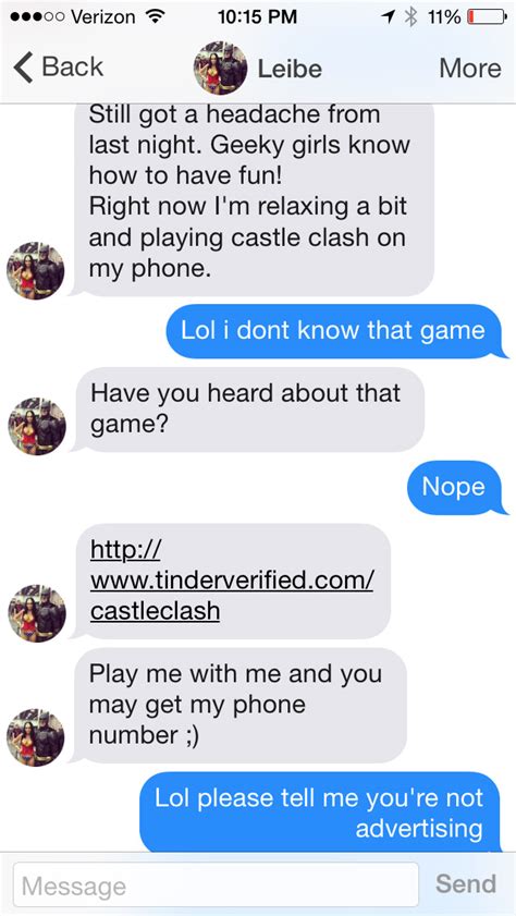Tinder Users Lured By Sexy Spam Bots Peddling Castle Clash Game