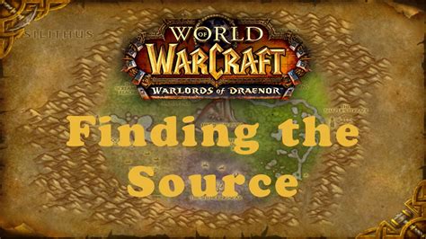 World Of Warcraft Quest Finding The Source Alliance Youtube