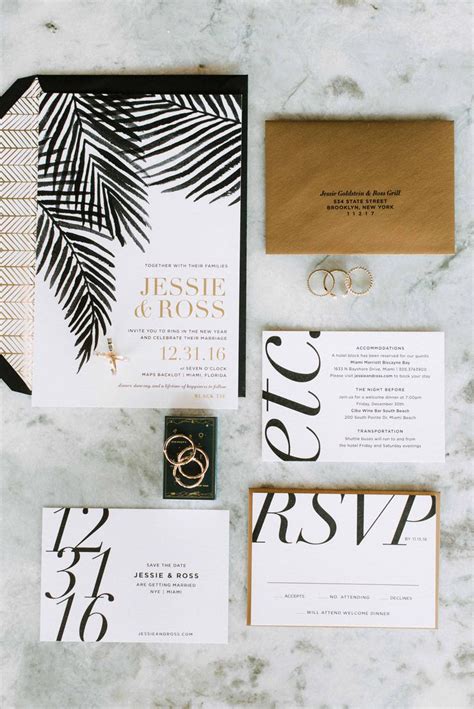 Following traditional wedding etiquette will ensure that your invitations don't offend anyone on your guest list. 30 Modern Wedding Invitations We Love | Edgy wedding ...