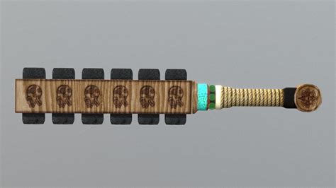 Macuahuitl Aztec Sword Model Download Free 3d Model By Patovg9