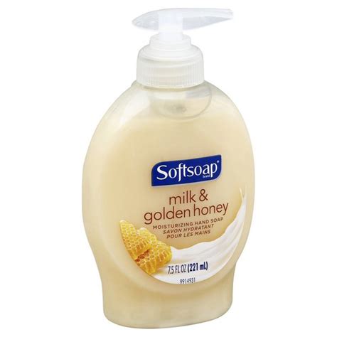 Softsoap Hand Soap Moisturizing Milk And Golden Honey 75 Oz From