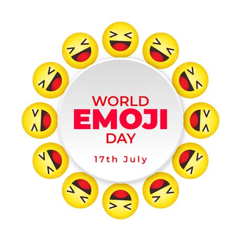 World Emoji Day Vector Hd Images Happy World Emoji Day Design With