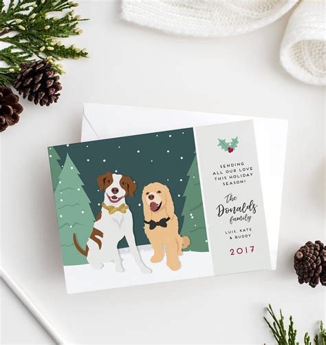 Funny Holiday Card With Personalized Pet Card With Pet