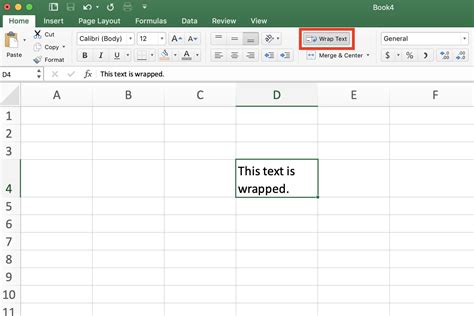 Wrap Text And Formulas On Multiple Lines In Excel