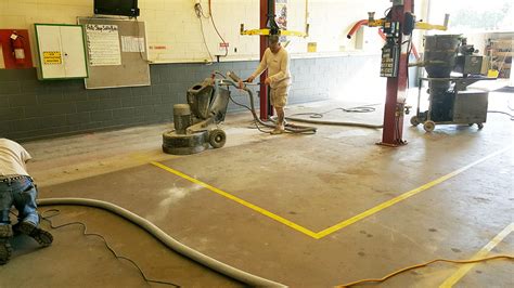 Selma High School Auto Shop New Concrete Floor By Witcraft Epoxy
