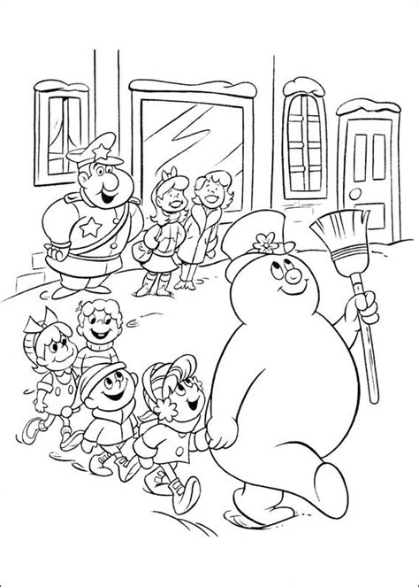 Kids N Coloring Page Frosty The Snowman Frosty
