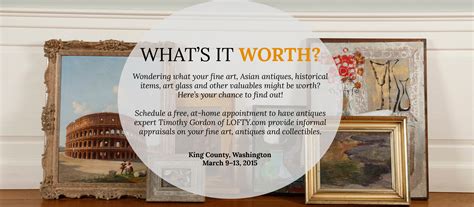Heritage auctions, the world's largest collectibles auctioneer, was established in 1976 and has offices around the world. Free Expert Art/Antique Appraisals in King County, Mar. 9 ...