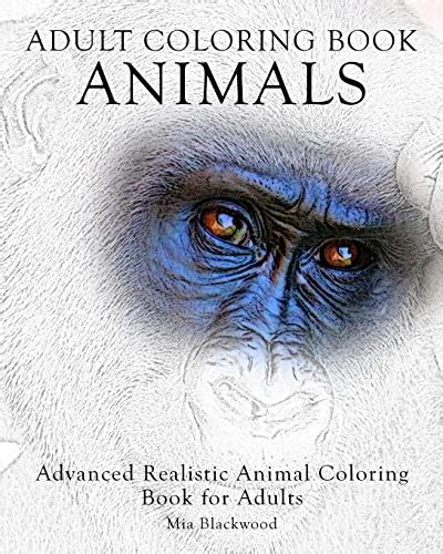 Adult Coloring Book Animals Advanced Realistic Animal Coloring Book