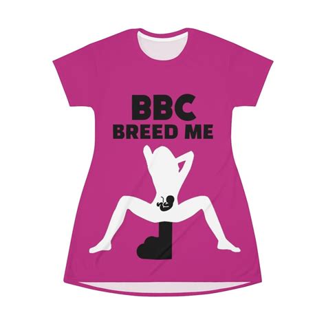 Bbc Breed Me T Shirt Dress Pink Etsy