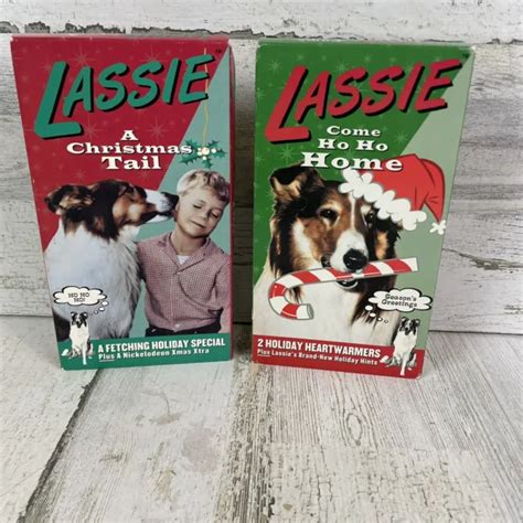 Lassie Holiday Vhs Tapes Come Ho Ho Home And A Christmas Tail Set Of 2 1299 Picclick